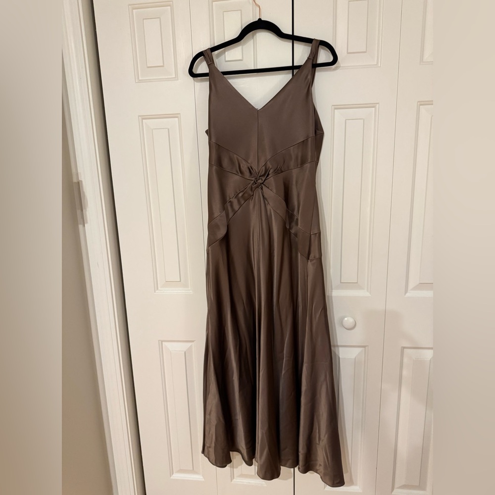 Anne Klein Chocolate Brown Maxi Dress - Picture 4 of 5
